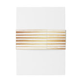 Goldfolie & Green Palm Leaf Beach Hochzeit Einladungsbanderole (Rückseitenbeispiel)