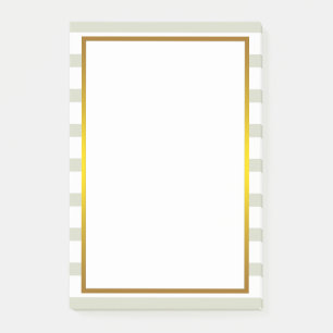 Goldfolie Grünstreifen weiß Post-it Klebezettel