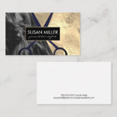 Goldfolie | Haarmodell | Farbblock | Schafe Visitenkarte (Vorne/Hinten)