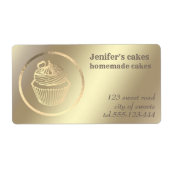 Goldfolie Hausgemachte Kuchen und Leckereien (Vorne)