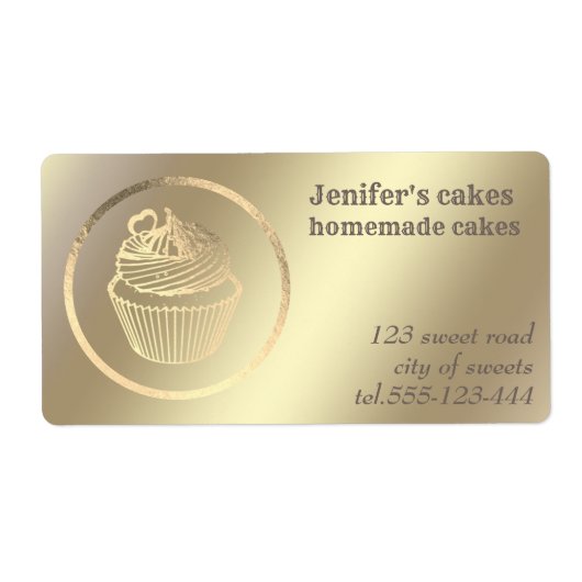 Goldfolie Hausgemachte Kuchen und Leckereien (Vorne)