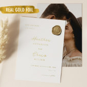 Goldfolie Hochzeit Einzigartig Save the Date Folieneinladung