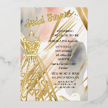 Goldfolie Hochzeitskleid Brautparty