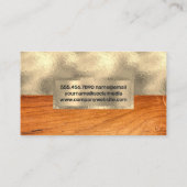 Goldfolie | Holz Visitenkarte (Rückseite)