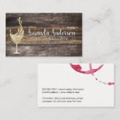 Goldfolie | Holzplatte Visitenkarte (Vorne/Hinten)