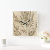 Goldfolie II Quadratische Wanduhr (Zuhause)