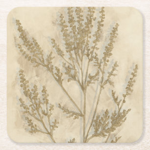 Goldfolie II Rechteckiger Pappuntersetzer