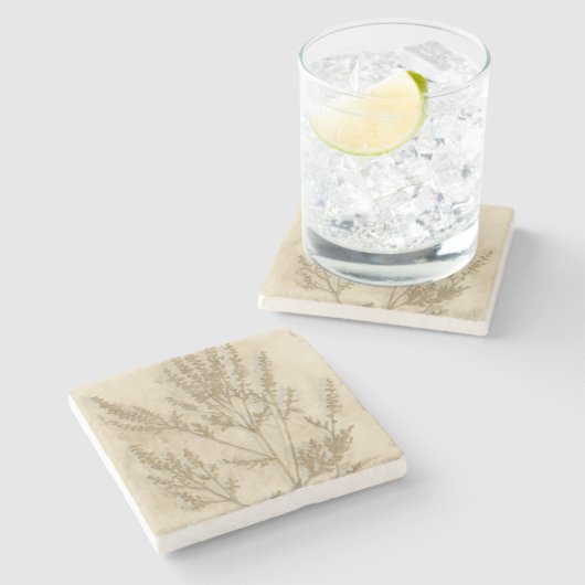 Goldfolie II Steinuntersetzer (Seitenansicht)