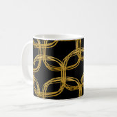 Goldfolie Kritzelkreis Moderne Kaffeetasse (Vorderseite Links)