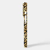 Goldfolie-Leopardenprint monogrammiert Case-Mate iPhone Hülle (Rückseite / Links)