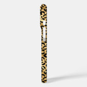 Goldfolie-Leopardenprint monogrammiert Case-Mate iPhone Hülle (Rückseite / Links)