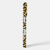 Goldfolie-Leopardenprint monogrammiert Case-Mate iPhone Hülle (Rückseite / Rechts)