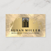 Goldfolie | Logo "Luxury Corporate Gebäude" Visitenkarte (Vorderseite)