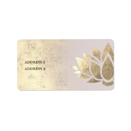 Goldfolie-Lotdesign Adressaufkleber