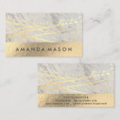 Goldfolie | Lux Triangle Golden Spritzer Visitenkarte (Vorne/Hinten)