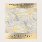 Goldfolie | Lux Triangle Golden Spritzer Visitenkarten (Außenseite Aufgefaltet)