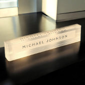 Goldfolie | Luxuriöse Berufliche Führungskraft Namensplakette