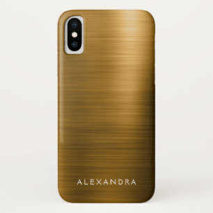 Goldfolie Luxus Metallic Monogram Name Case-Mate iPhone Hülle