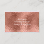 Goldfolie | Metallic Visitenkarte (Rückseite)