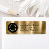 Goldfolie mit Logo-Rücksendeadresse (Insitu)