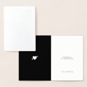 Goldfolie mit mit Monogramm Hochzeit Folienkarte (Anzeige)