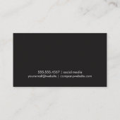 Goldfolie | Moderne Muster Geometrie Visitenkarte (Rückseite)