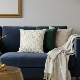 Goldfolie Moderner metallischer Polka-Dot Kissen