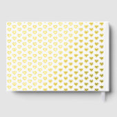 Goldfolie Mr. und Mr. typografisch weiße Homosexue Gästebuch (Rückseite)