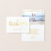 Goldfolie | Niedliches kalligraphisches Foto Viele Folienkarte (Anzeige)