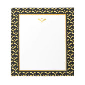Goldfolie Notizblock (Vorderseite)