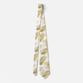 Goldfolie Palm Blätter Muster Krawatte (Rückseite)