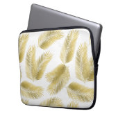 Goldfolie Palm Blätter Muster Laptopschutzhülle (Vorderseite Links)