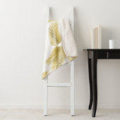 Goldfolie Palm Blätter Muster Sherpadecke (Beispiel)