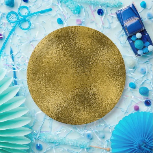Goldfolie Pappteller (Party)