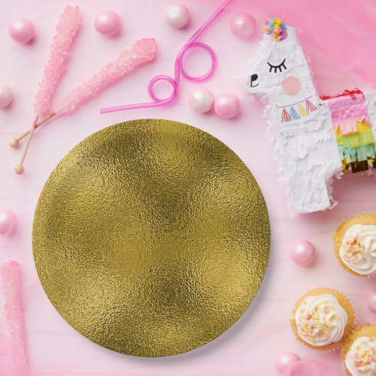 Goldfolie Pappteller (Party)