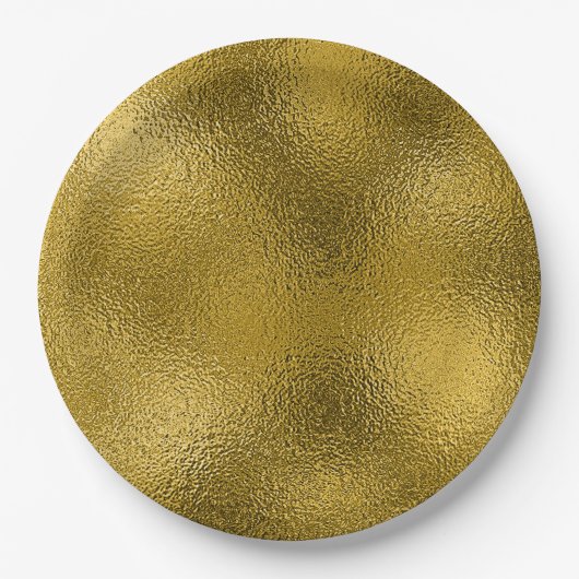 Goldfolie Pappteller (Vorderseite)