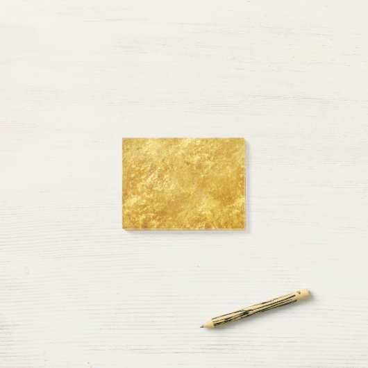 Goldfolie Post-it Klebezettel (Auf Schreibtisch)