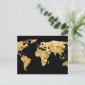 Goldfolie Postkarte (Stehend Vorderseite)