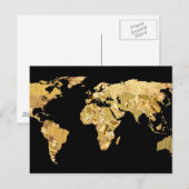Goldfolie Postkarte (Vorne/Hinten)