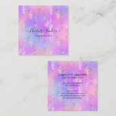 Goldfolie Quadratische Visitenkarte (Vorne/Hinten)