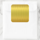 Goldfolie Quadratischer Aufkleber (Tasche)