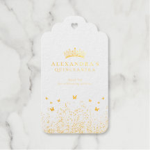 Goldfolie Quinceañera Smaragdgrün Floral