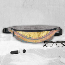 Goldfolie Rosa Türkis Vintag Grunge Name