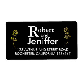 Goldfolie Rose Blume Wasserzeichen