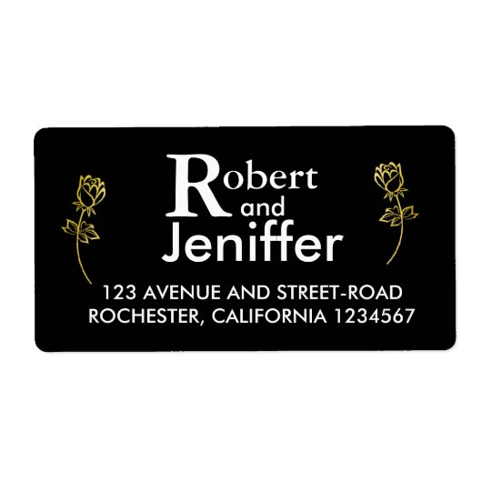 Goldfolie Rose Blume Wasserzeichen (Vorne)