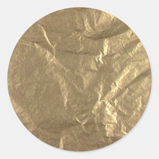 Goldfolie Runder Aufkleber (Vorderseite)