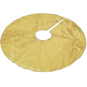 Goldfolie: Shiny Abstrakt Texture Polyester Weihnachtsbaumdecke (Schrägansicht)