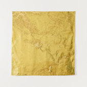 Goldfolie: Shiny Abstrakt Texture Wandteppich (Vorderseite (Horizontal))
