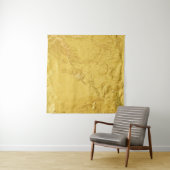 Goldfolie: Shiny Abstrakt Texture Wandteppich (Beispiel (Horizontal))
