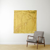Goldfolie: Shiny Abstrakt Texture Wandteppich (Beispiel)